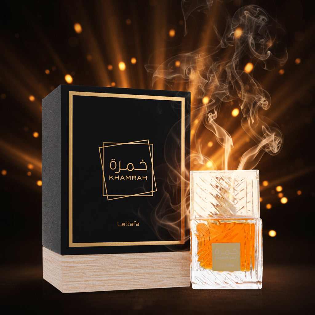 Lattafa Khamrah by Lattafa Eau De Parfum Spray (Unisex) 3.4 oz (Men)