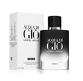 AuraGlow Acqua Di Gio Parfum fragrance bottle with its white rectangular box, featuring a black and silver gradient design.