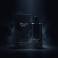 AuraGlow Armani Code Eau De Parfum 4.2oz spray bottle and black box packaging for men