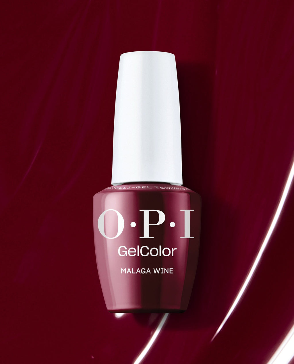 OPI GelColor Malaga Wine wine-red gel nail polish