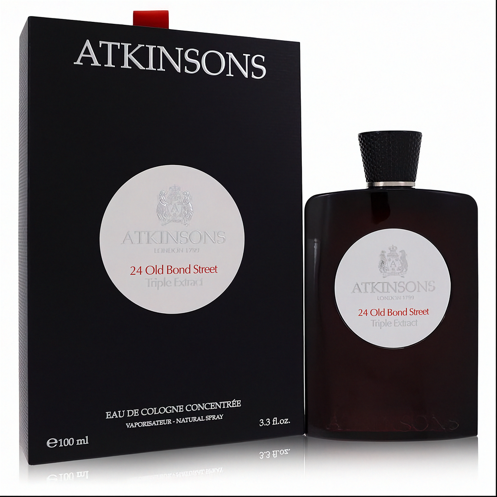 24 Old Bond Street Triple Extract by Atkinsons Eau De Cologne Concentree Spray 3.3 oz (Men)