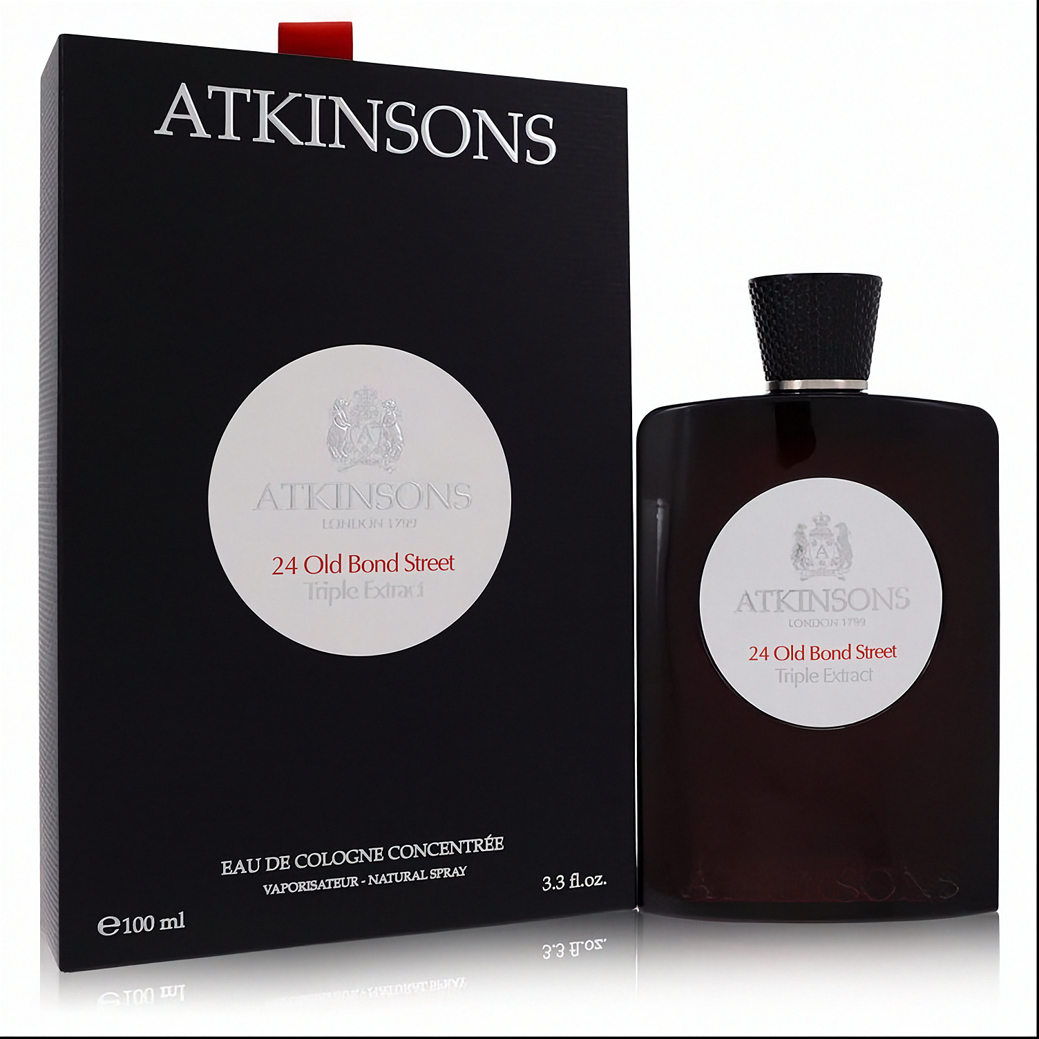 24 Old Bond Street Triple Extract by Atkinsons Eau De Cologne Concentree Spray 3.3 oz (Men)